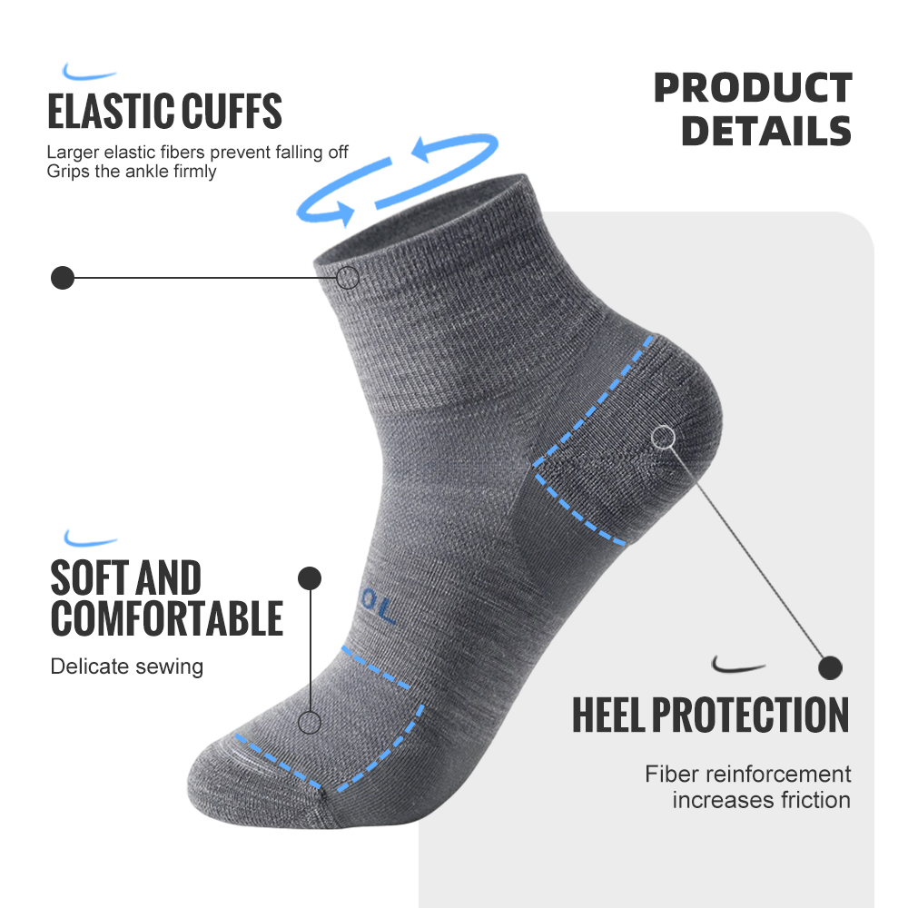 WRELS Merino Wool Socks Compre - Wool Hiking Sock のレビューと価格