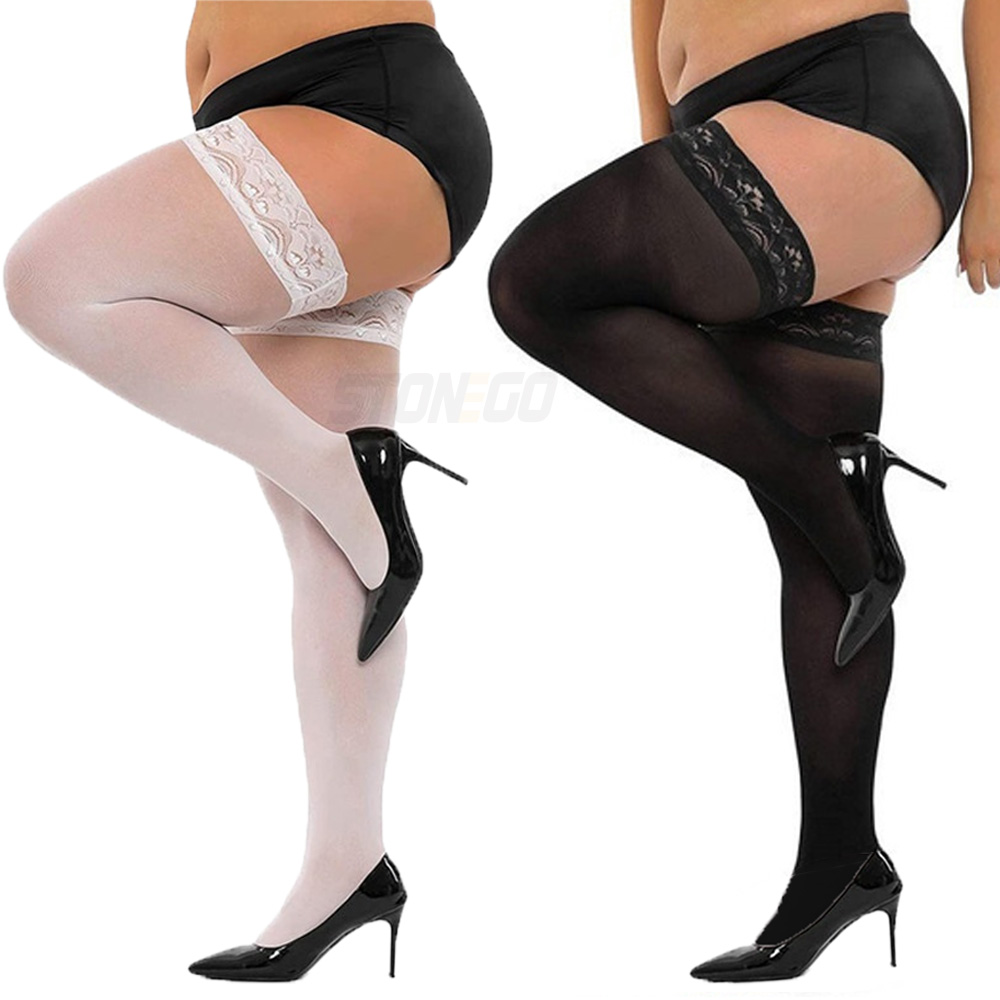 Plus Big Size Woman's Ultra-th - Thigh High Sock Stay Up のレビューと価格