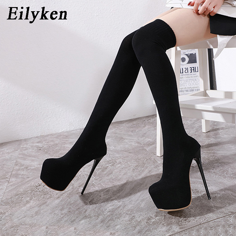 Eilyken Fashion Platform Stret - Knee High Sock Women のレビューと価格
