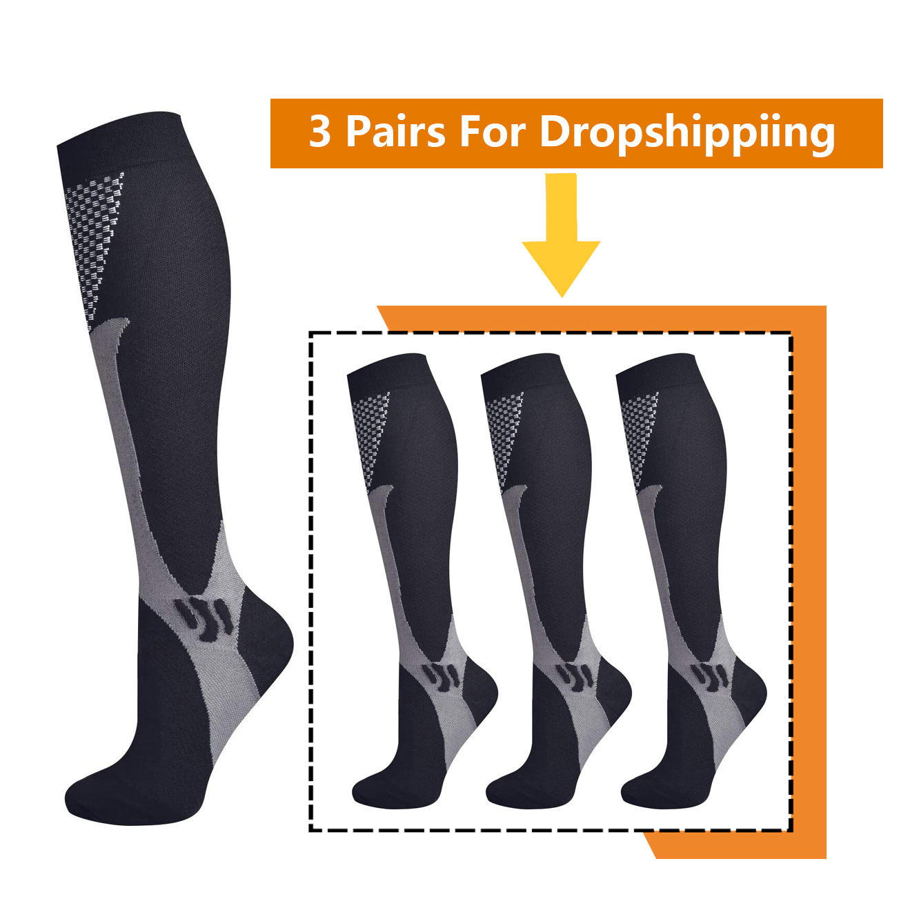 Brothock 3 Pairs For Dropshipp - Compression Sock Medical のレビューと価格