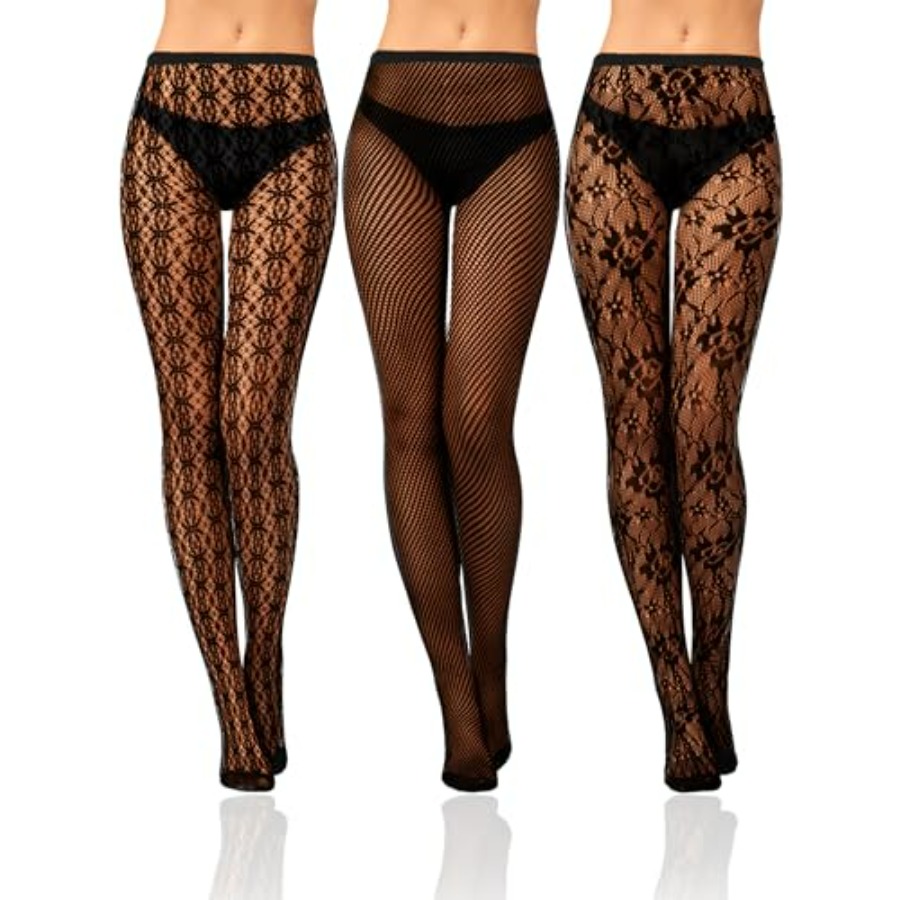 Bencailor 3 Pairs Women Rhines - Fishnet Stocking Women のレビューと価格