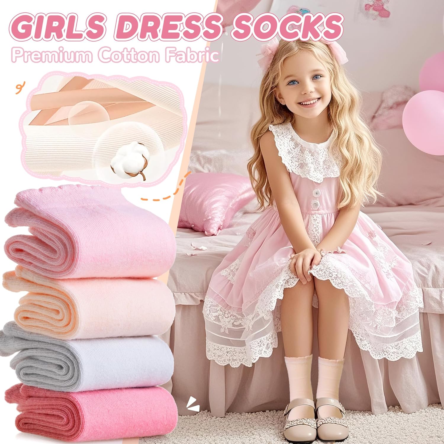 Girls Ruffle Crew Socks Little - Silk Sock Bamboo のレビューと価格