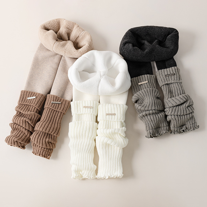 Kids Thermal Thickened Legging - Boot Sock Slouchy のレビューと価格