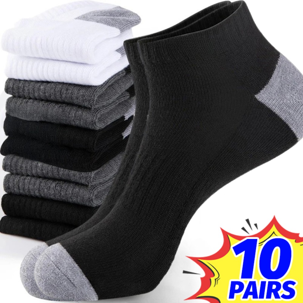 1-10Pairs Breathable Mens Summ - Ankle Sock Low Cut のレビューと価格