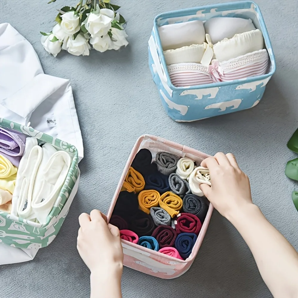 1pc Cotton Linen Fabric Waterp - Sock Organizer Tray のレビューと価格