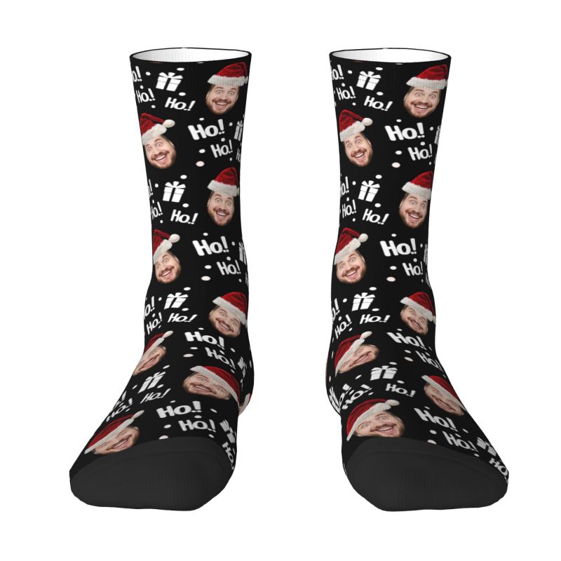 Christmas Face Photo Personali - Dress Sock Men のレビューと価格