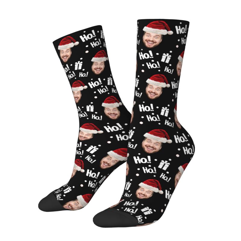 Christmas Face Photo Personali - Dress Sock Men のレビューと価格