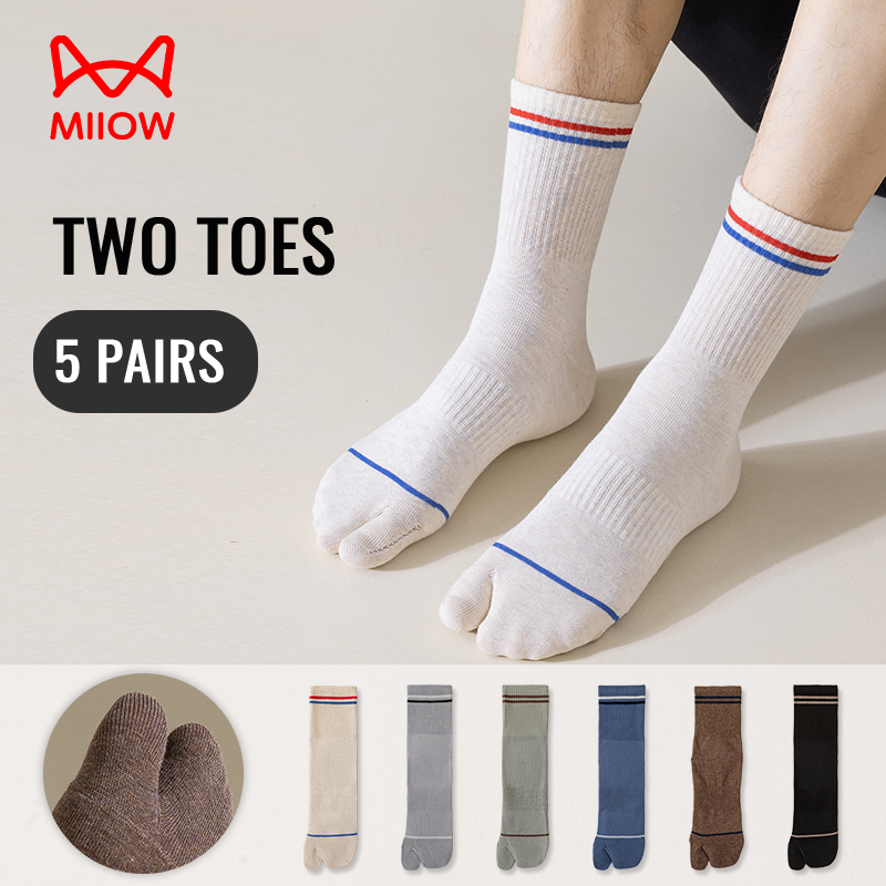 MiiOW Japanese Tabi Socks Spli - Toe Sock Split のレビューと価格