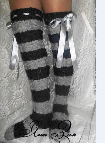 Women Thigh-high Knit Stocking - Thigh High Sock Stay Up のレビューと価格
