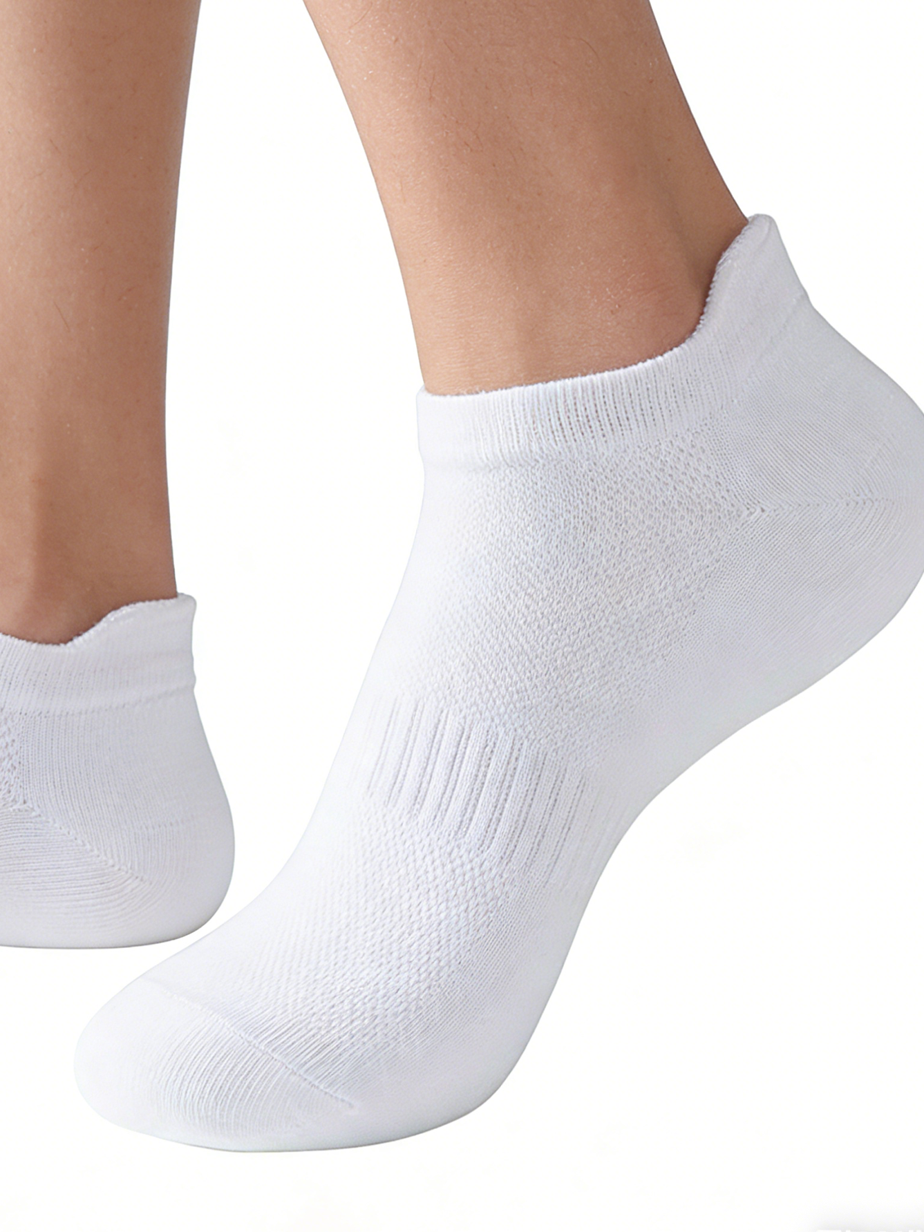 6 Pairs Women Men White Ankle  - No Show Sock Women のレビューと価格
