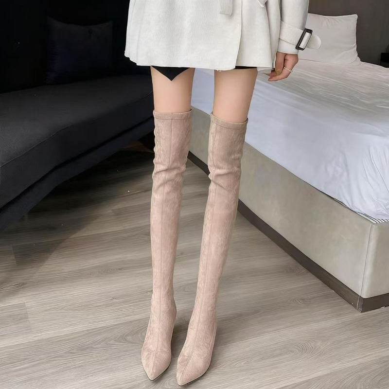 Sexy Women's Boots Pointed Toe - Knee High Sock Women のレビューと価格