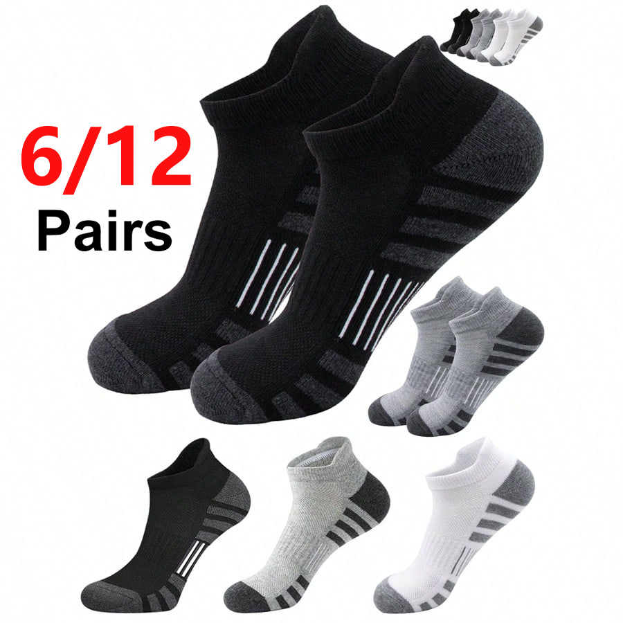 6/24 Pairs Cushioned Breathabl - Athletic Sock Cushion のレビューと価格