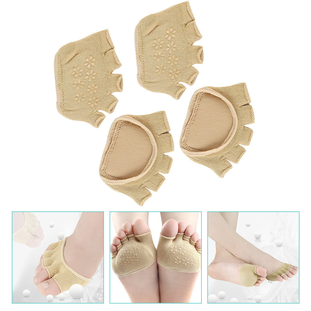 2Pairs Cotton Toeless Yoga Soc - Grip Sock Yoga のレビューと価格
