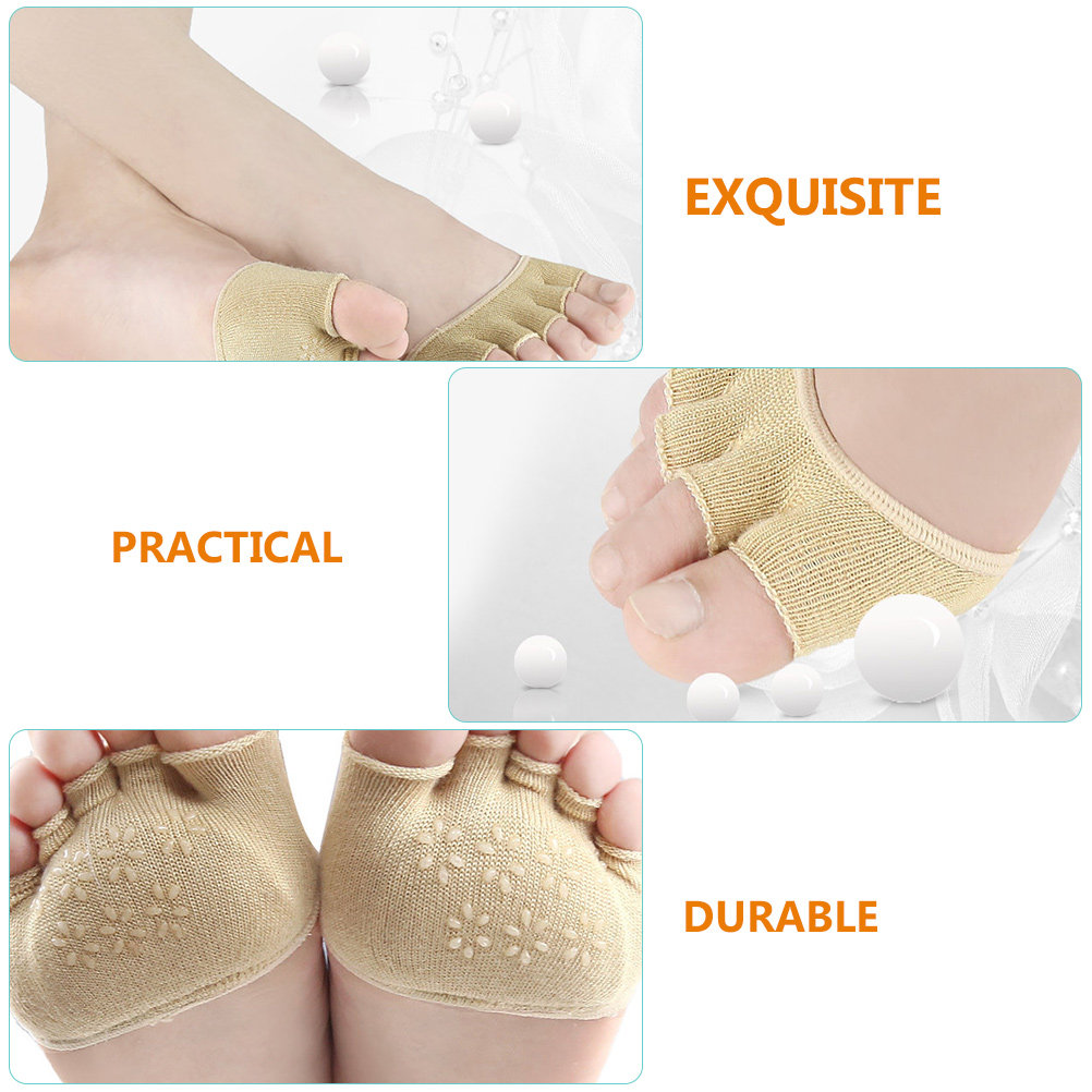 2Pairs Cotton Toeless Yoga Soc - Grip Sock Yoga のレビューと価格