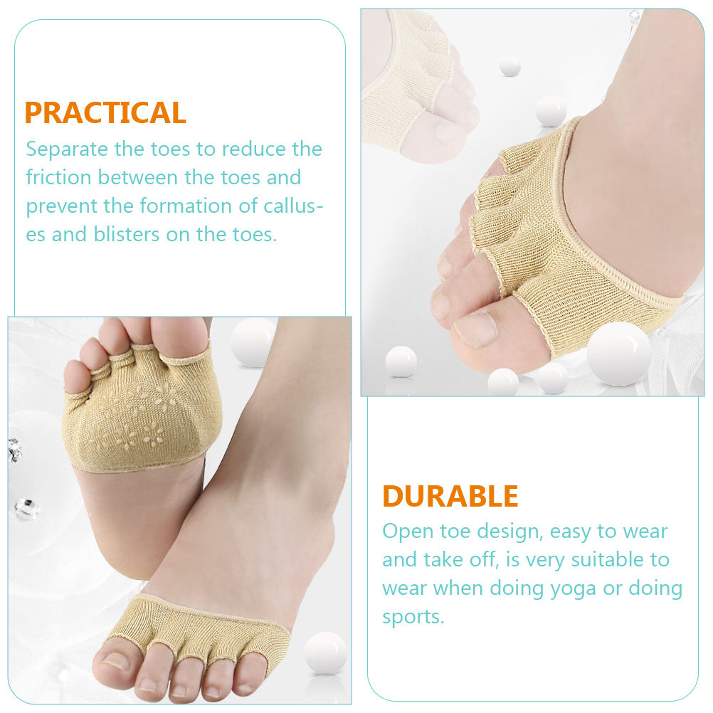 2Pairs Cotton Toeless Yoga Soc - Grip Sock Yoga のレビューと価格