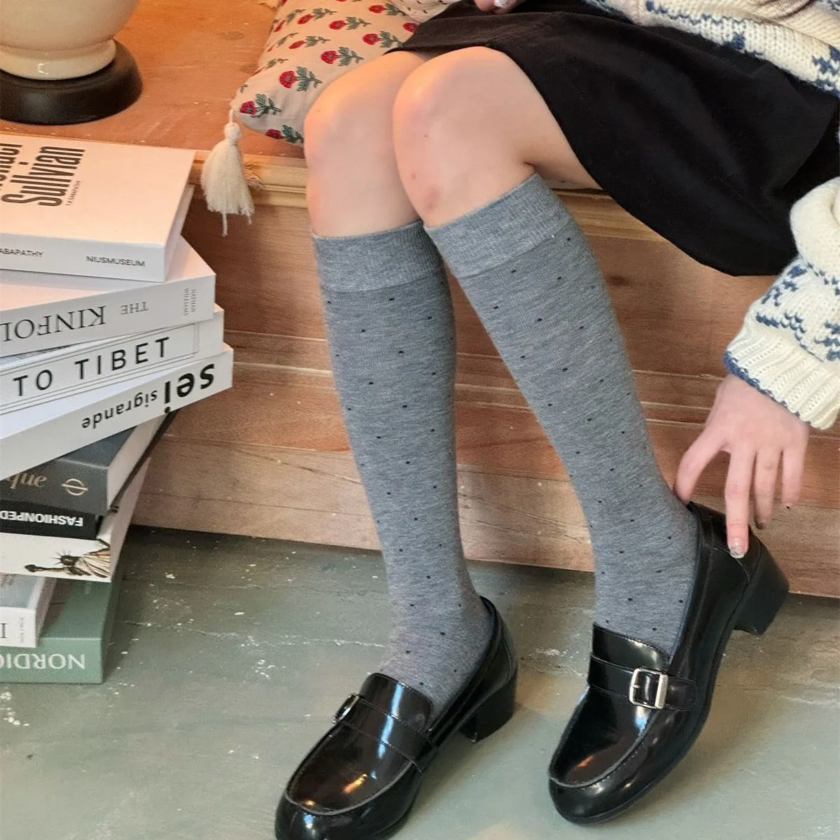 SP&CITY Winter Sweet Polka Dot - Silk Sock Bamboo のレビューと価格