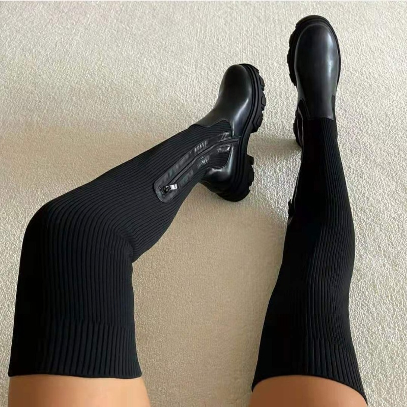 2025 Winter Shoes Women Socks  - Knee High Sock Women のレビューと価格