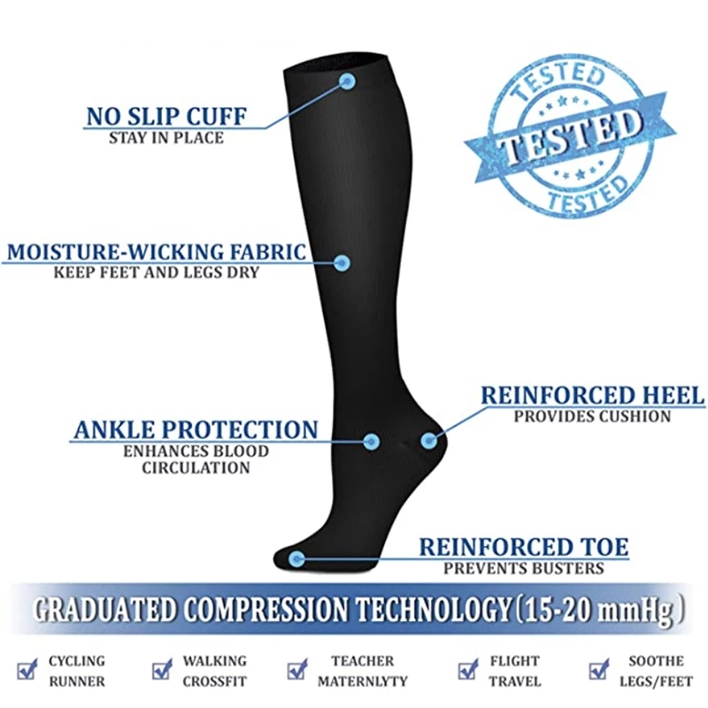 S-XXL Compression Socks Men Wo - Compression Sock Medical のレビューと価格