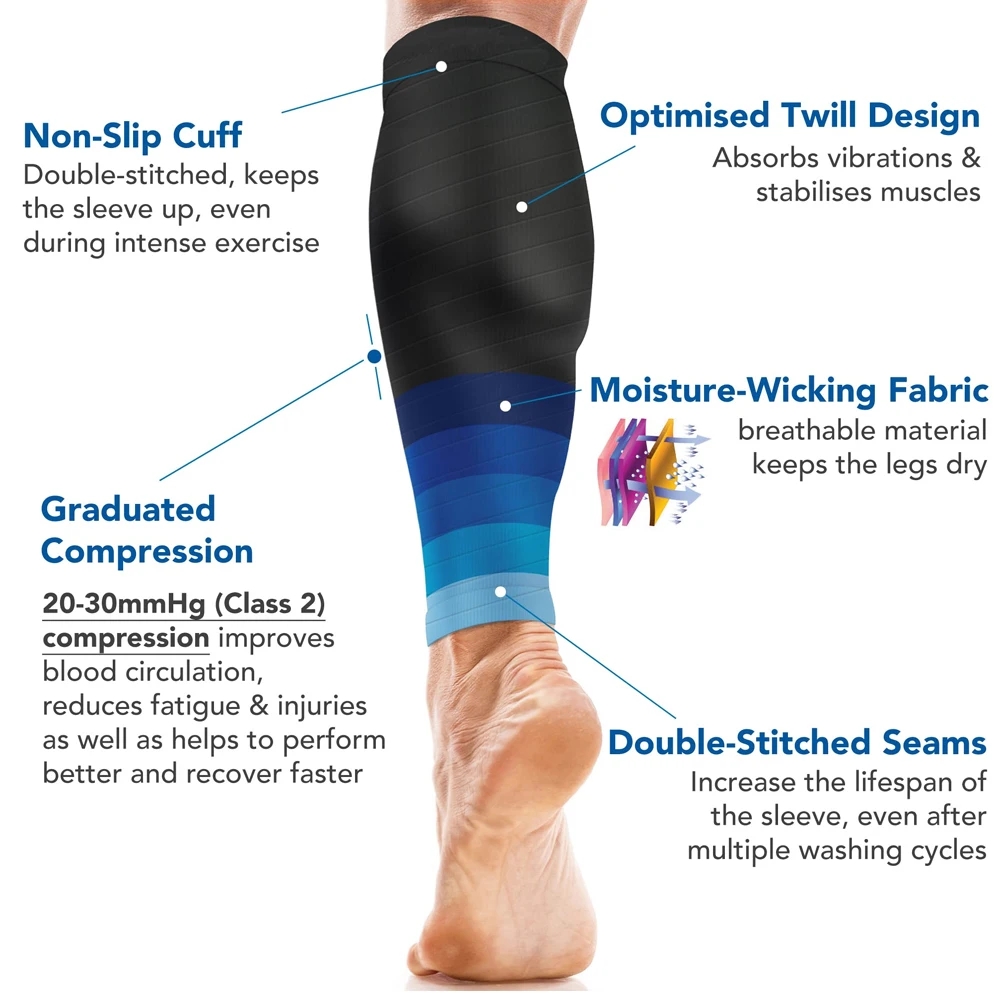 1Pair Calf Compression Sleeve  - Compression Sleeve Calf のレビューと価格