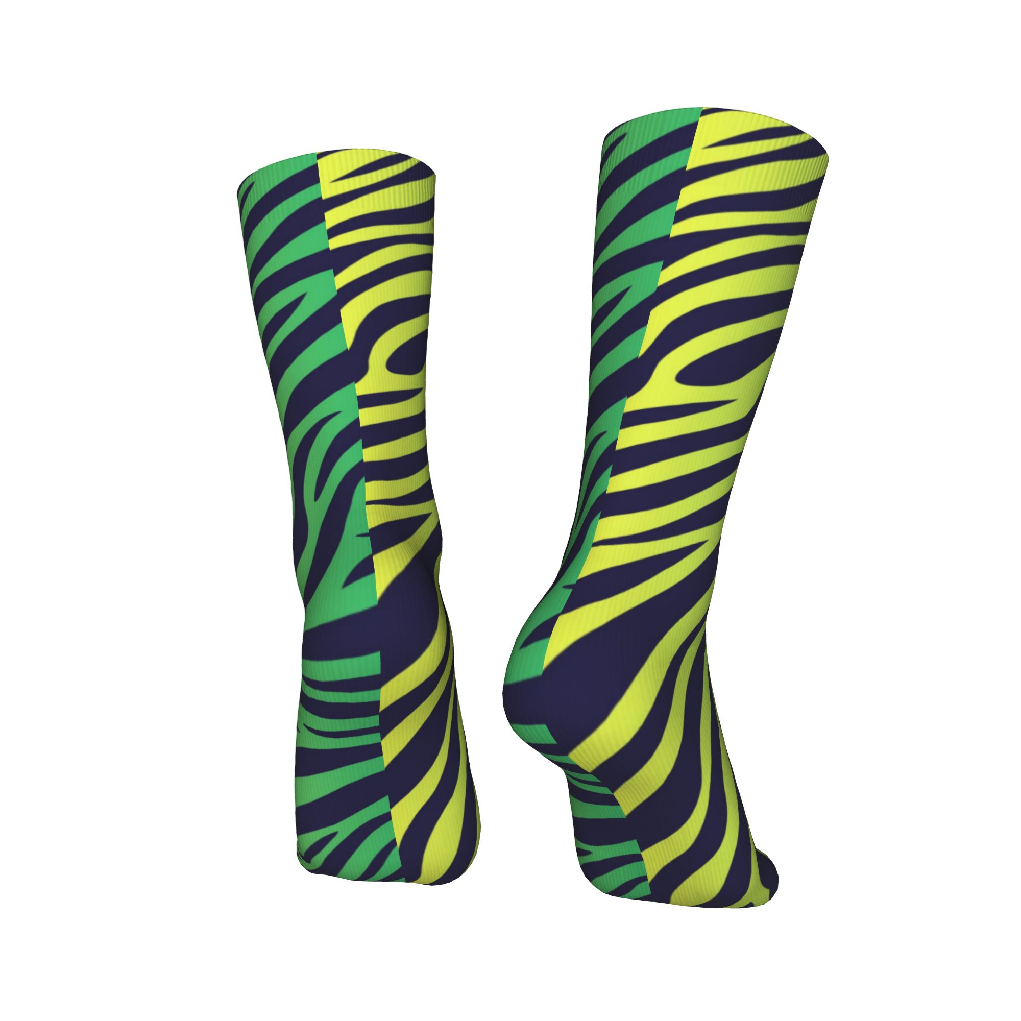 Colorful Tiger Zebra Skin Patt - Dress Sock Men のレビューと価格
