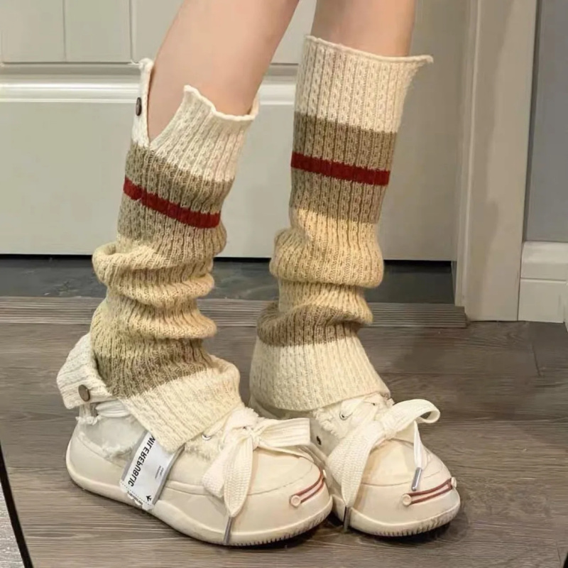 New ​Y2K Knitted Leg Warmers V - Boot Sock Slouchy のレビューと価格