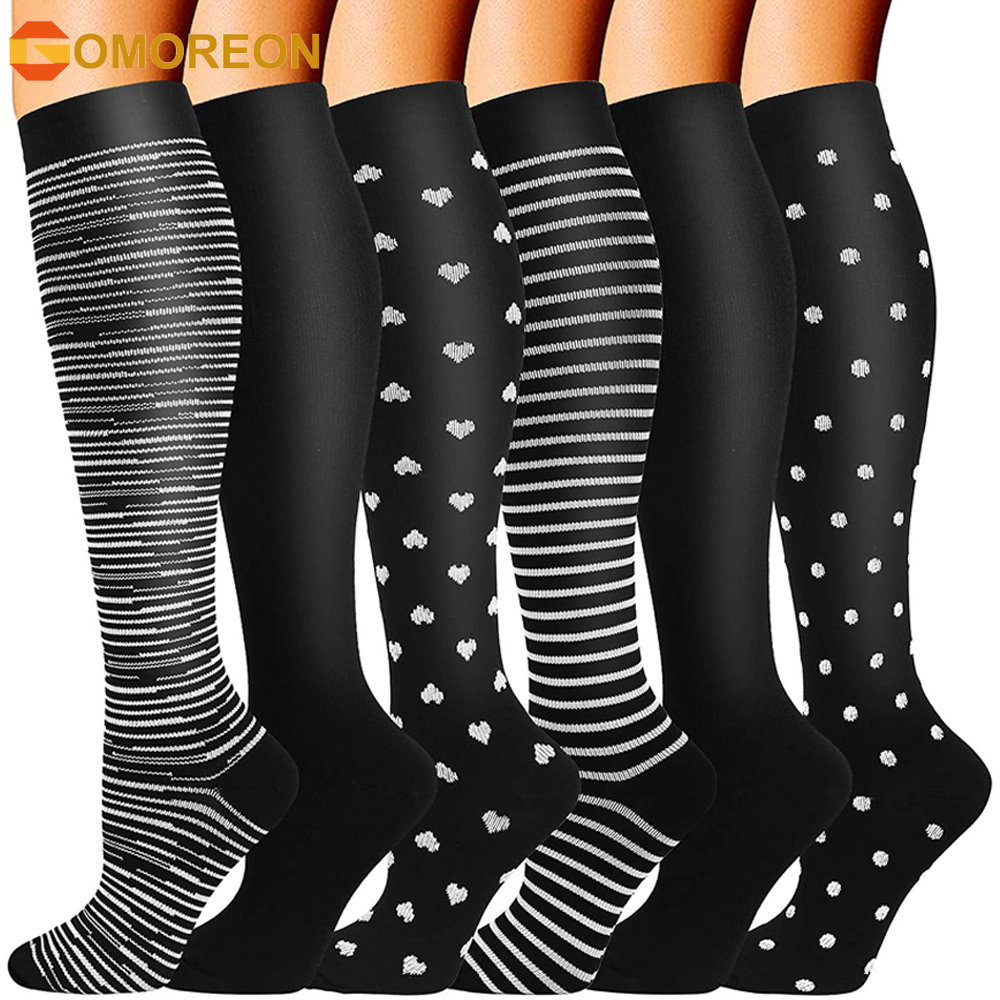 GOMOREON 6Pairs Compression So - Compression Sock Medical のレビューと価格