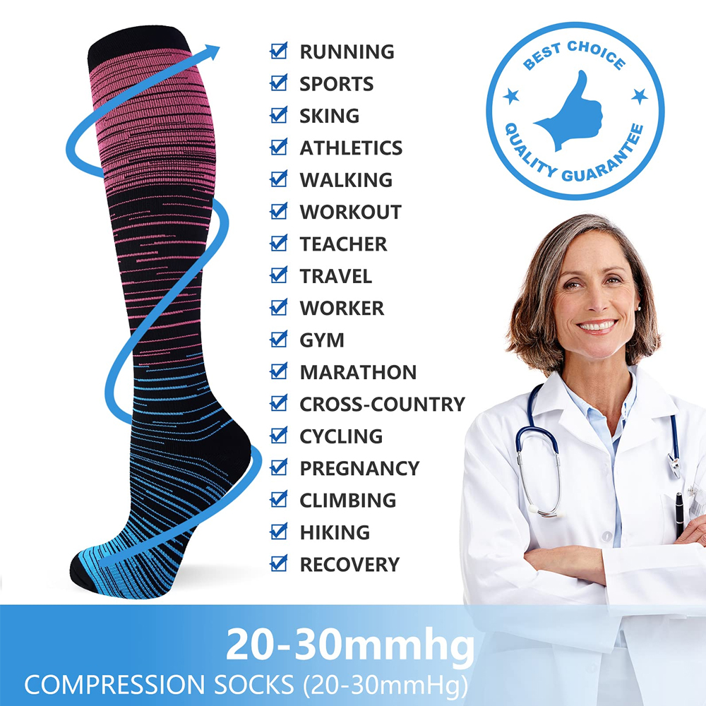 GOMOREON 6Pairs Compression So - Compression Sock Medical のレビューと価格