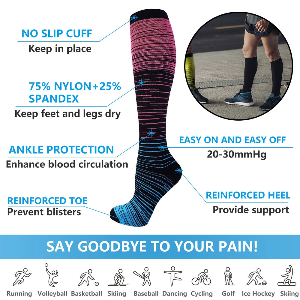 GOMOREON 6Pairs Compression So - Compression Sock Medical のレビューと価格