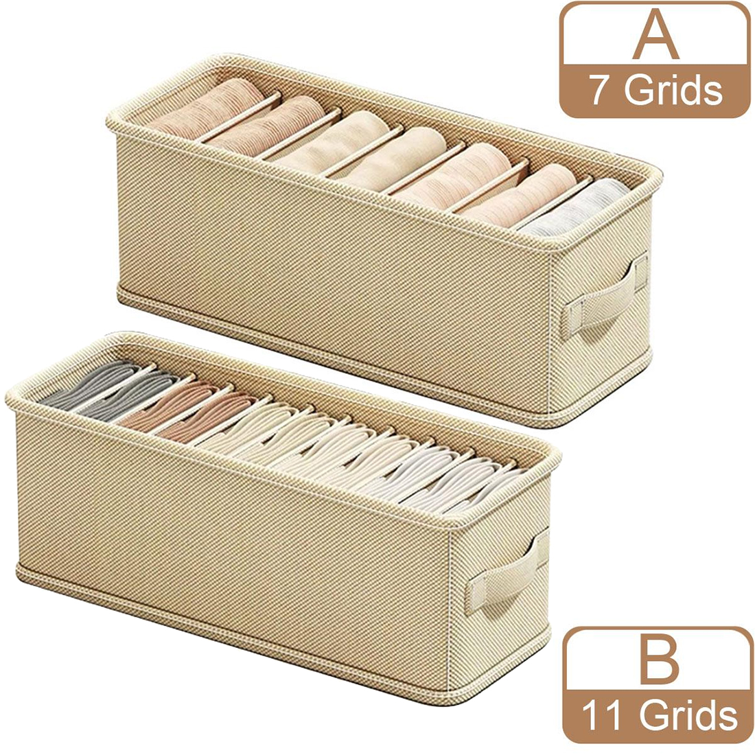 6/7 Grids Drawer Organizer Bra - Sock Organizer Tray のレビューと価格