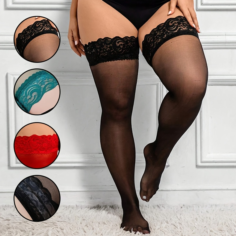 Plus Size Women Thigh High Sto - Thigh High Sock Stay Up のレビューと価格