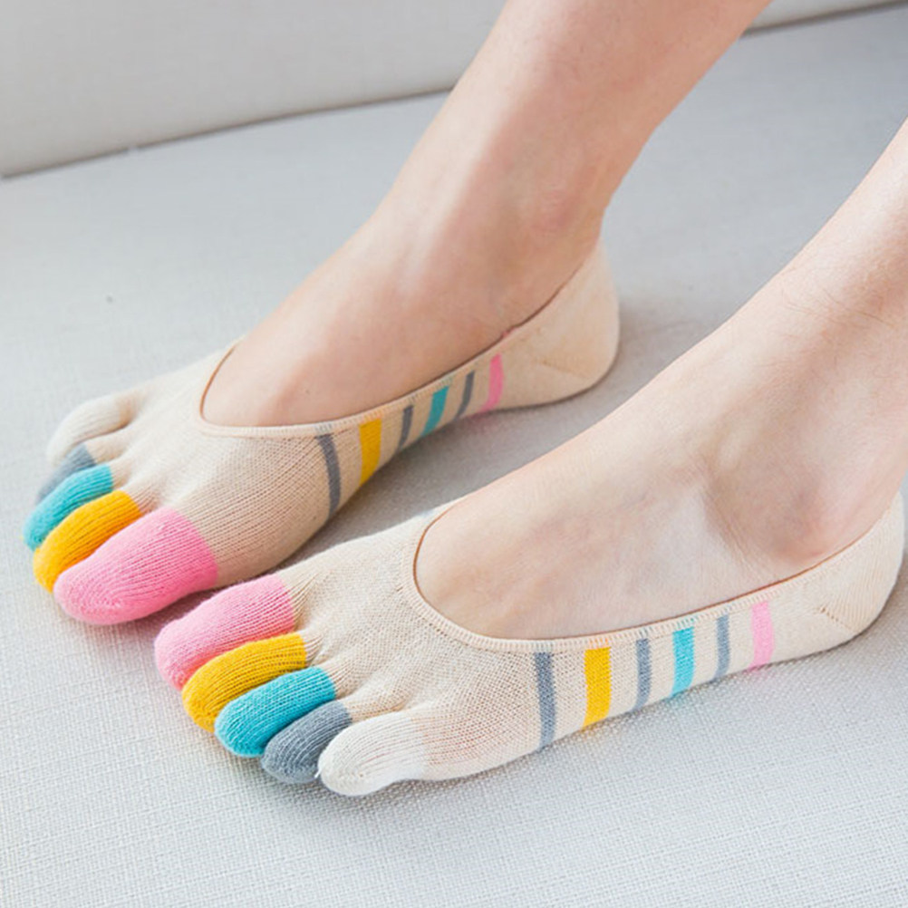 5Pairs Yoga Toe Socks Women Lo - Invisibility Sock Loafer のレビューと価格