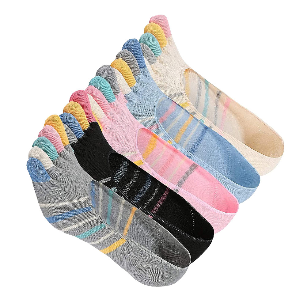5Pairs Yoga Toe Socks Women Lo - Invisibility Sock Loafer のレビューと価格
