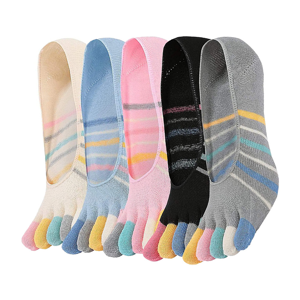 5Pairs Yoga Toe Socks Women Lo - Invisibility Sock Loafer のレビューと価格