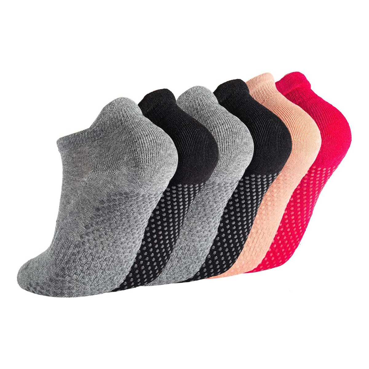 6 Pairs Yoga Socks for Women P - Grip Sock Yoga のレビューと価格