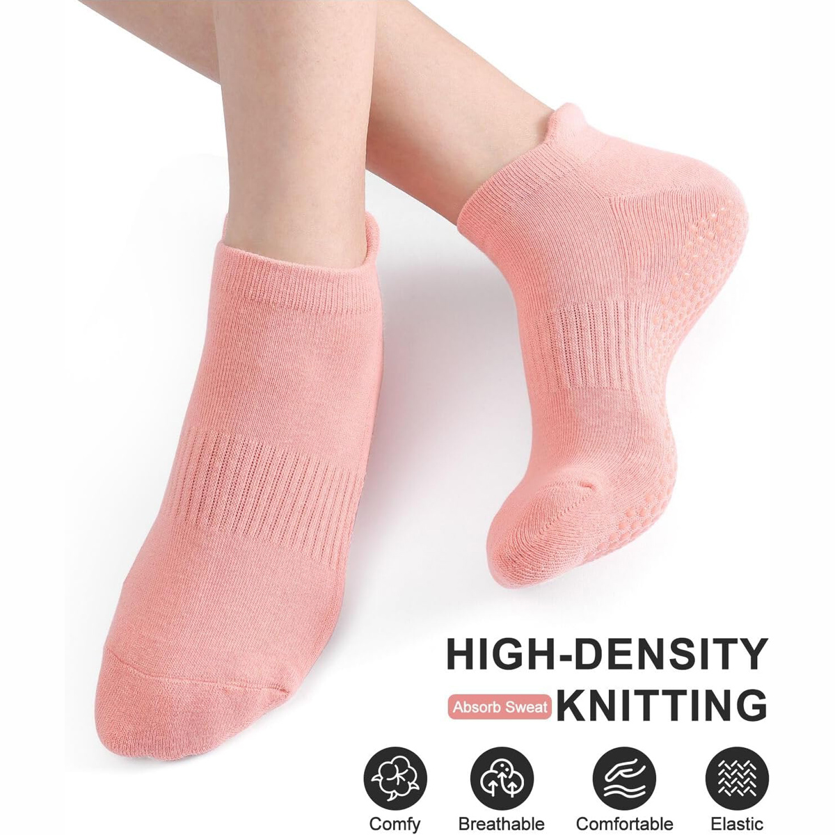 6 Pairs Yoga Socks for Women P - Grip Sock Yoga のレビューと価格