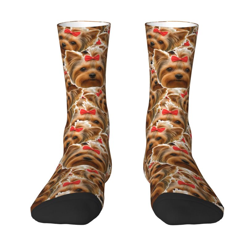 Cute Mens Personalized Dog Fac - Dress Sock Men のレビューと価格