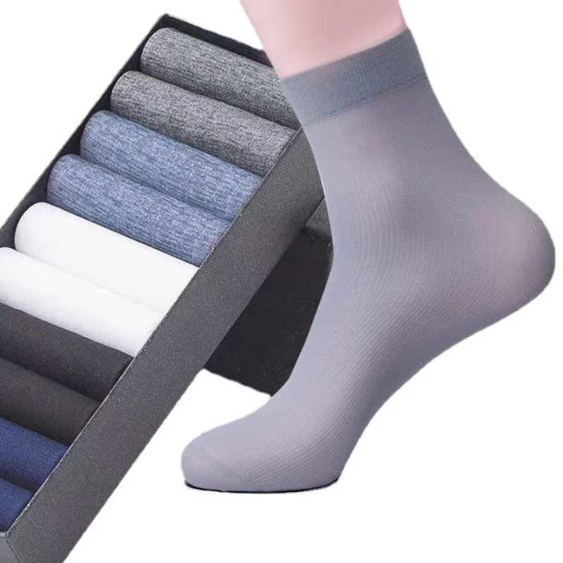 10Pairs Men Socks Summer Ultra - Silk Sock Bamboo のレビューと価格