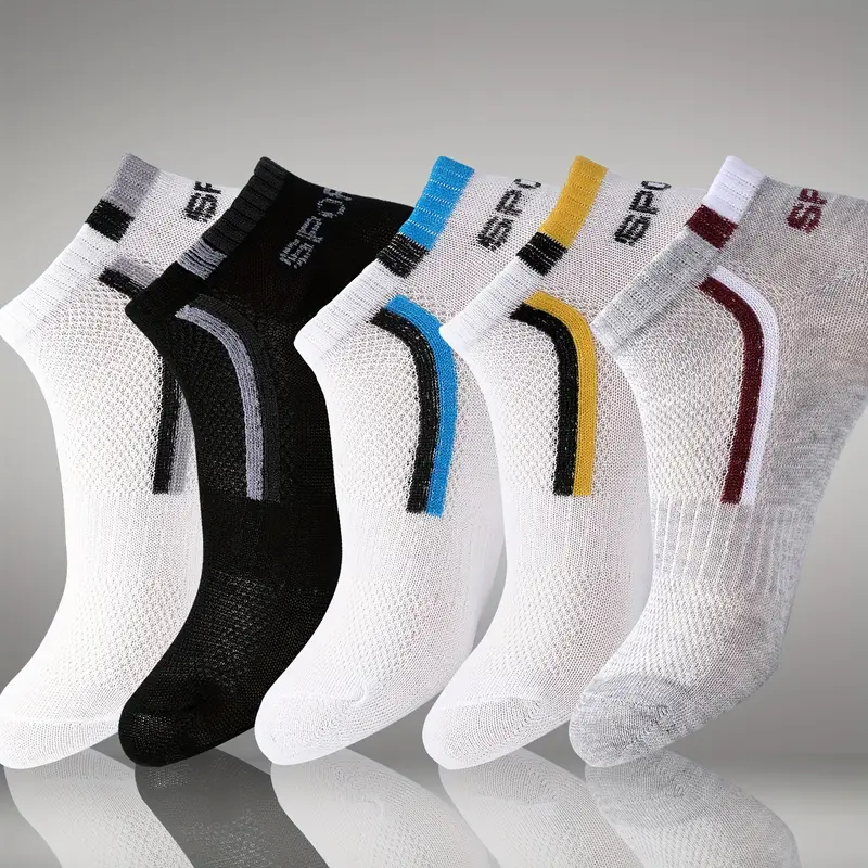 30Pairs Men's Color-block Mesh - Ankle Sock Low Cut のレビューと価格