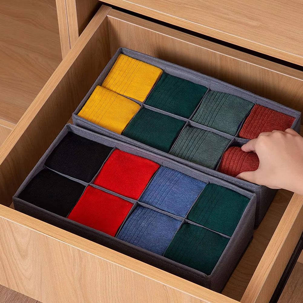 6/7/8/24 Grids Foldable Fabric - Sock Organizer Tray のレビューと価格