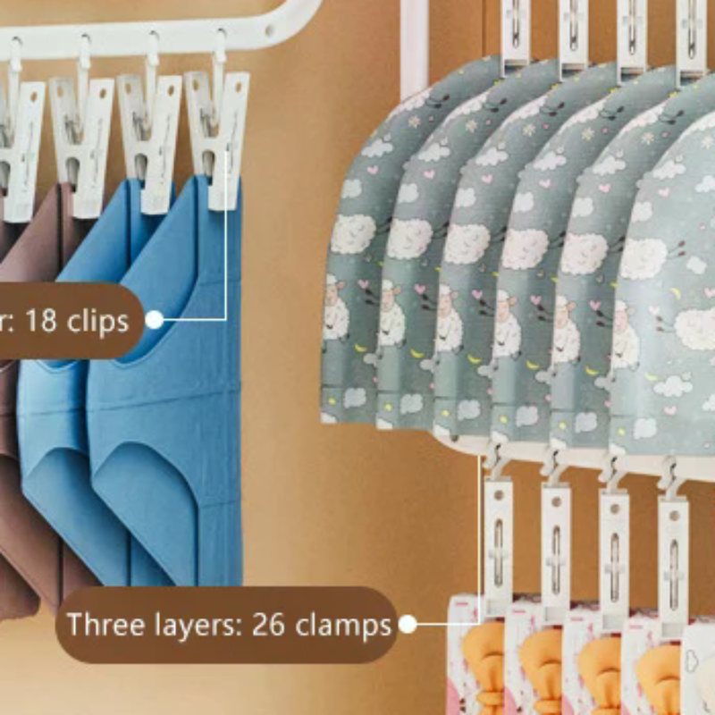 Multi-clip Sock Drying Rack Mu - Sock Organizer Tray のレビューと価格