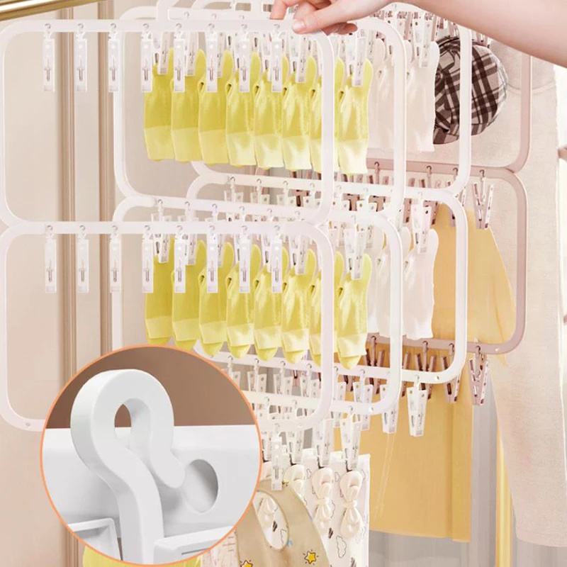 Multi-clip Sock Drying Rack Mu - Sock Organizer Tray のレビューと価格
