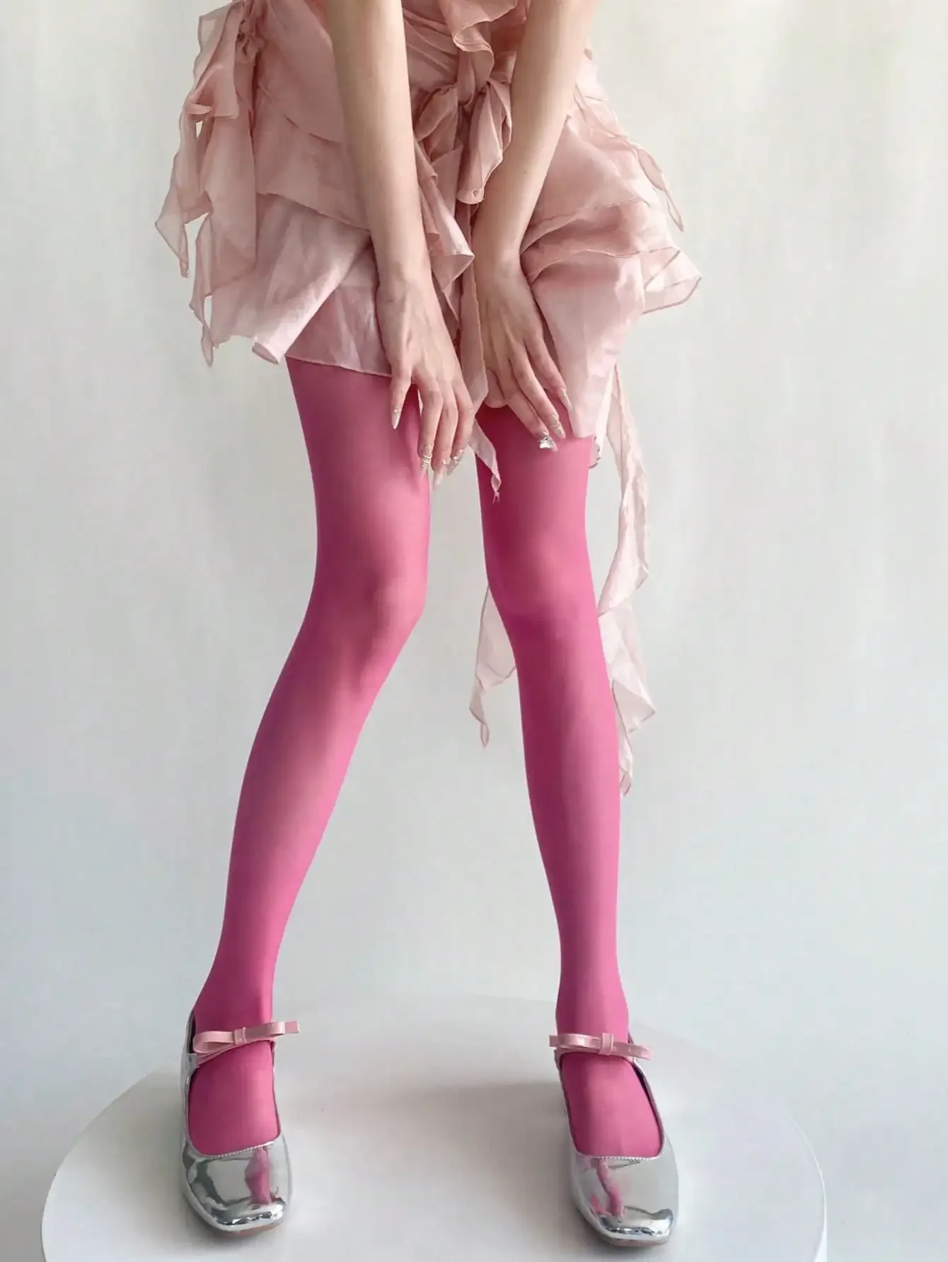 1 Pair Women's Shimmery Aurora - Tights Pantyhose Sheer のレビューと価格