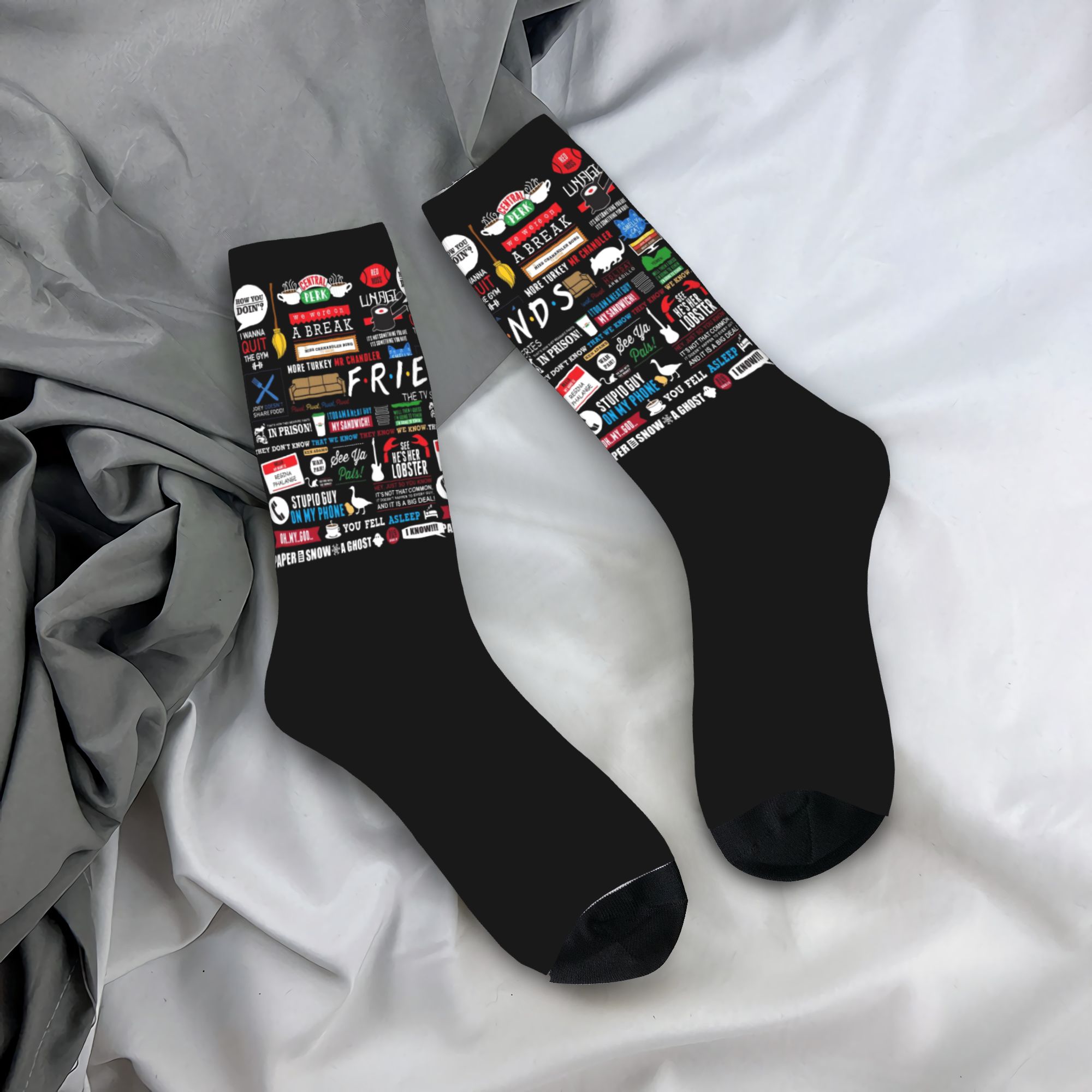 Custom Cute Funny TV Show Frie - No Show Sock Women のレビューと価格