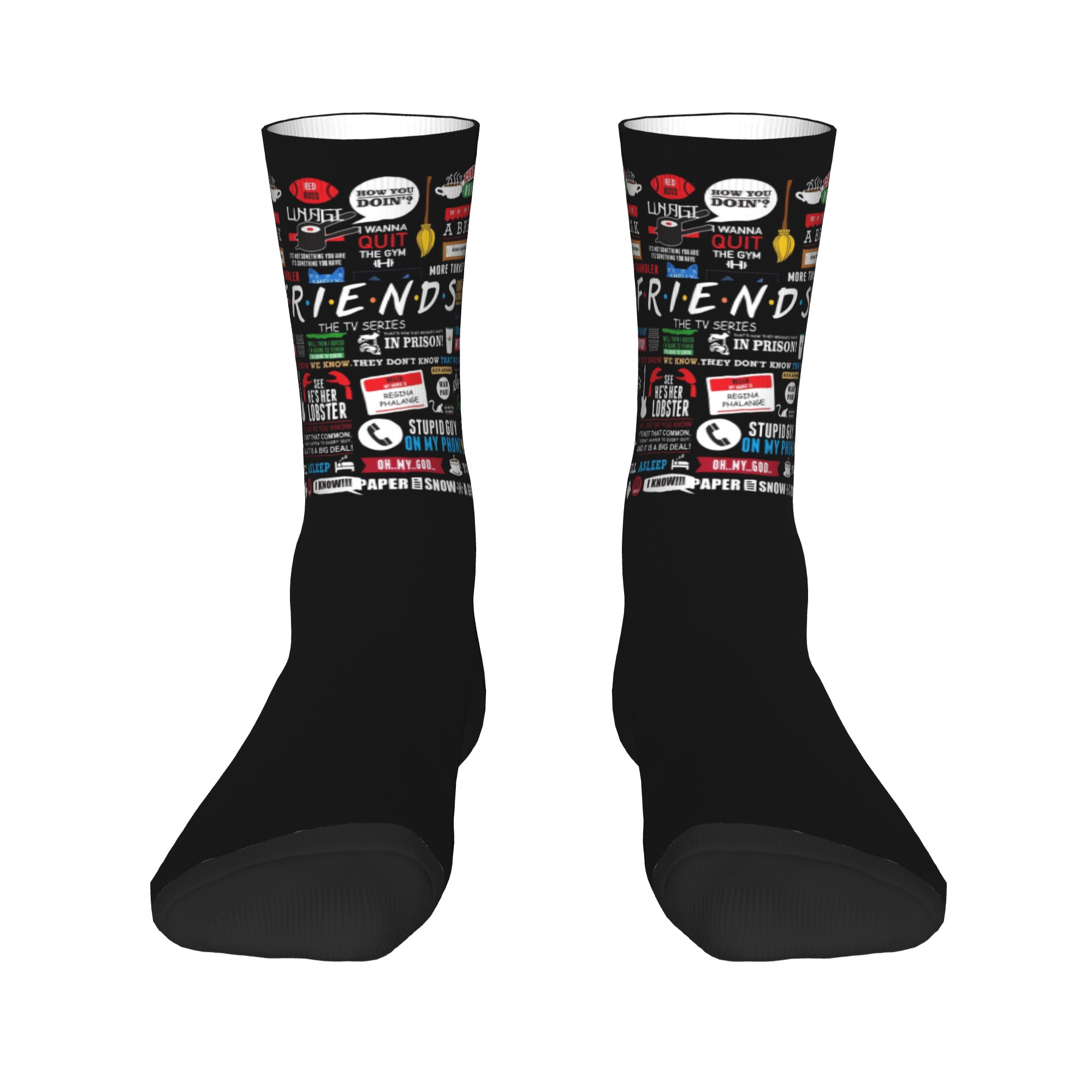 Custom Cute Funny TV Show Frie - No Show Sock Women のレビューと価格