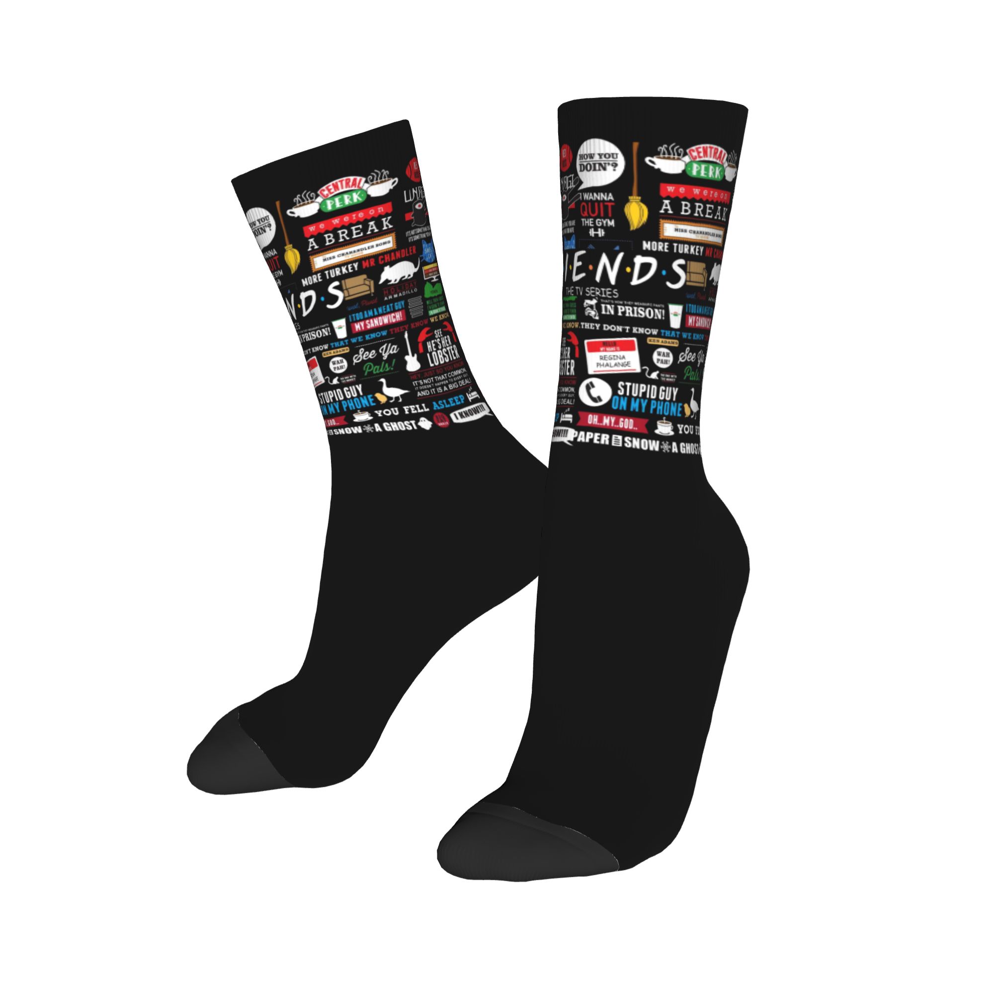 Custom Cute Funny TV Show Frie - No Show Sock Women のレビューと価格