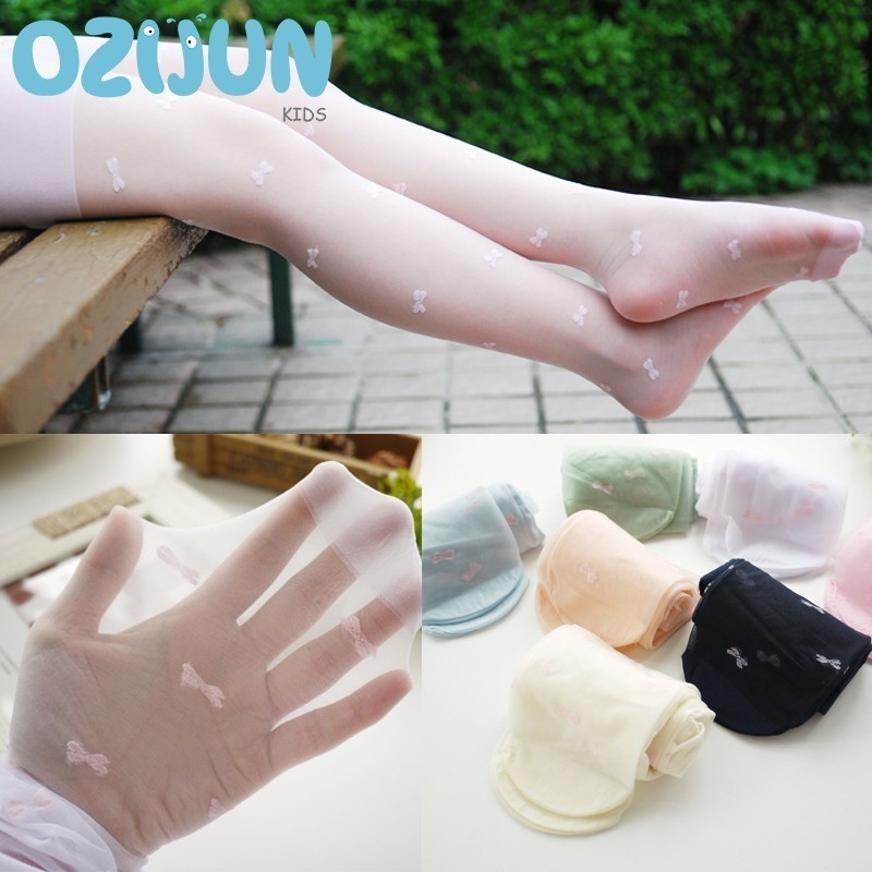 1 Pairs of Children Girl's Bow - Tights Pantyhose Sheer のレビューと価格