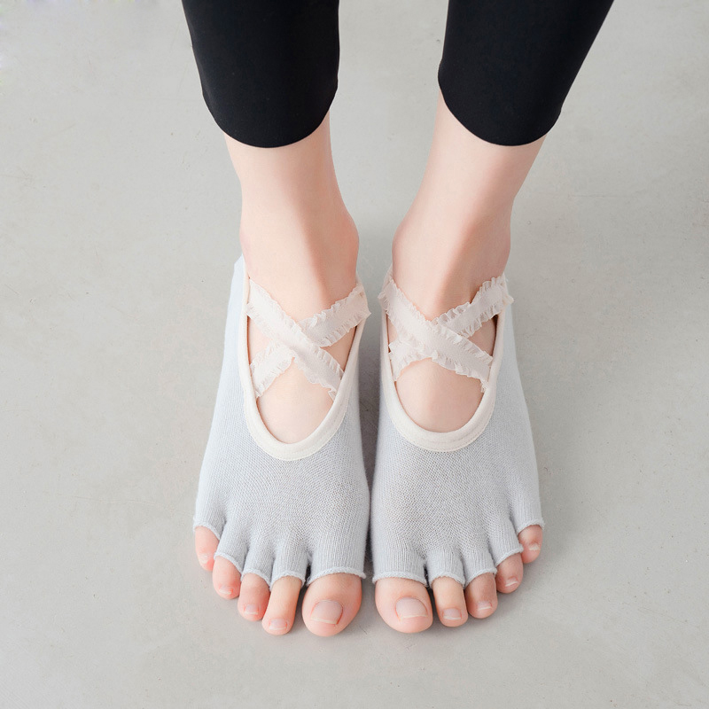 Five Finger Yoga Socks Lace Cr - Grip Sock Yoga のレビューと価格