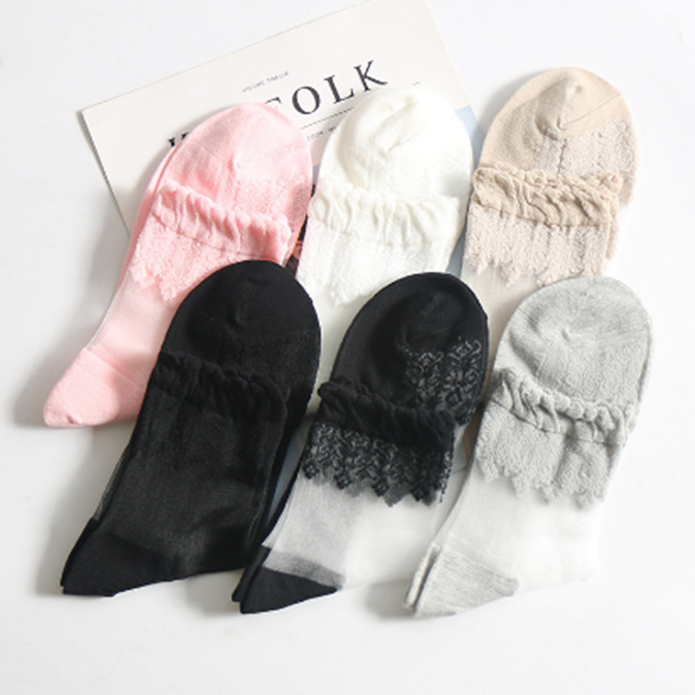 Woman Lace short sock thin soc - Invisibility Sock Loafer のレビューと価格
