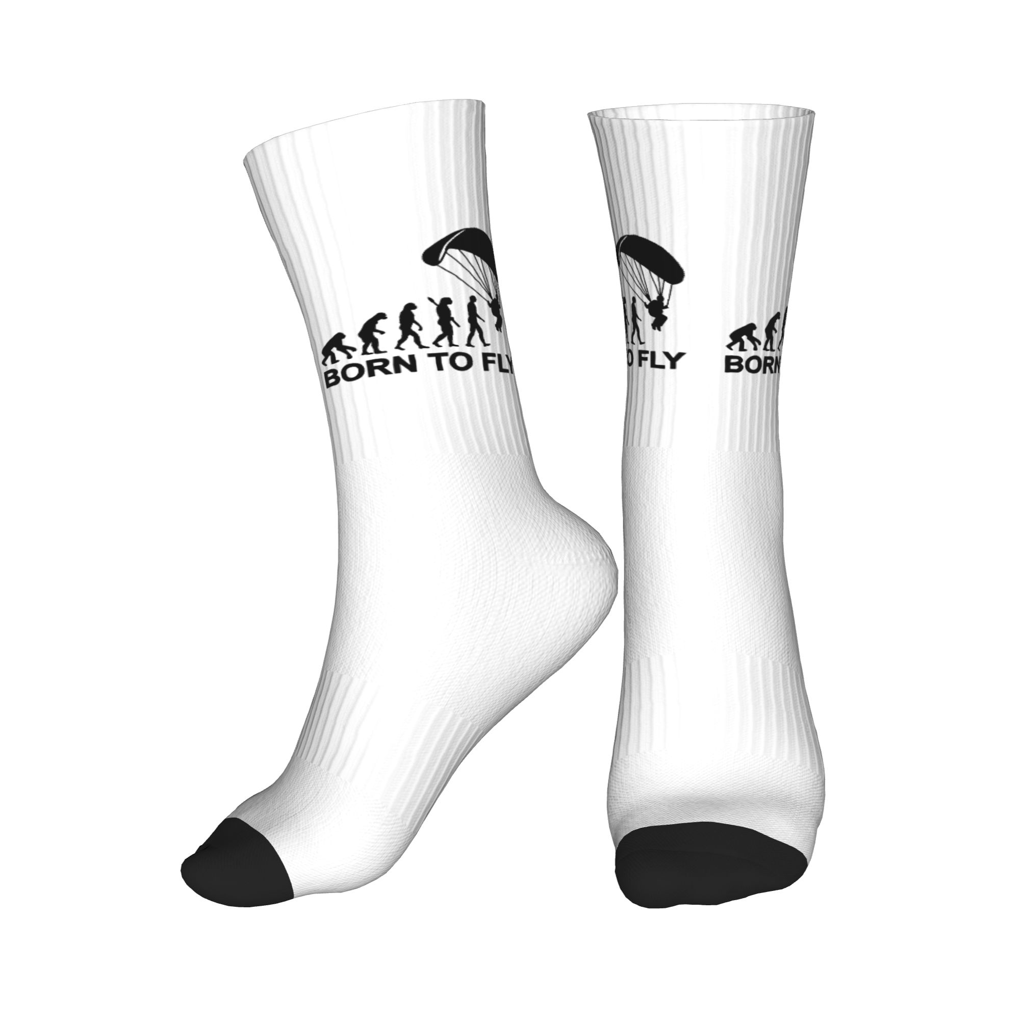 Funny Mens Evolution Skydiving - Dress Sock Men のレビューと価格