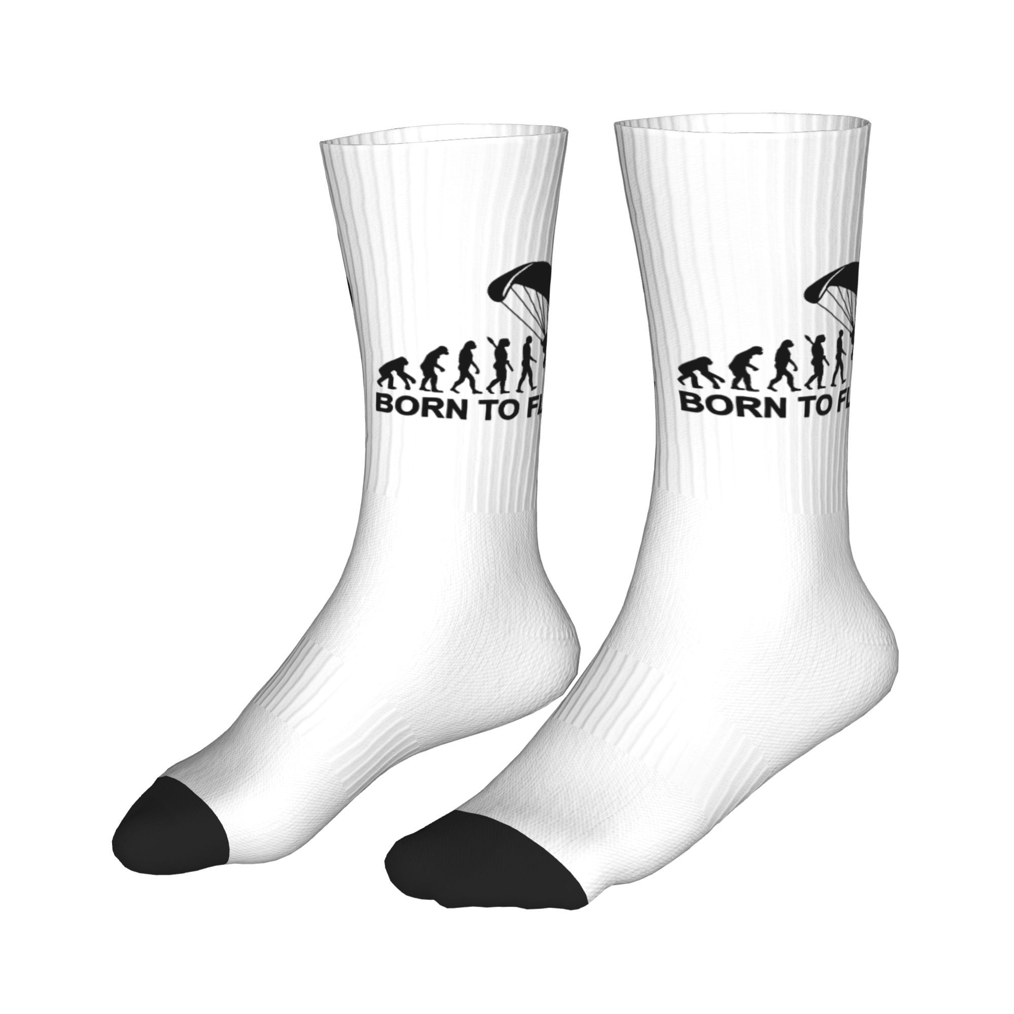 Funny Mens Evolution Skydiving - Dress Sock Men のレビューと価格